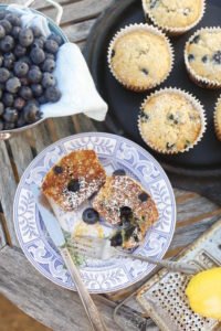 Griddled blueberry muffin