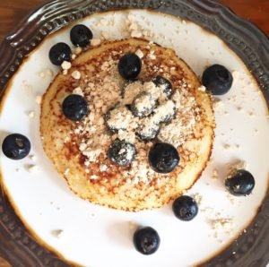 pancake and blueberry